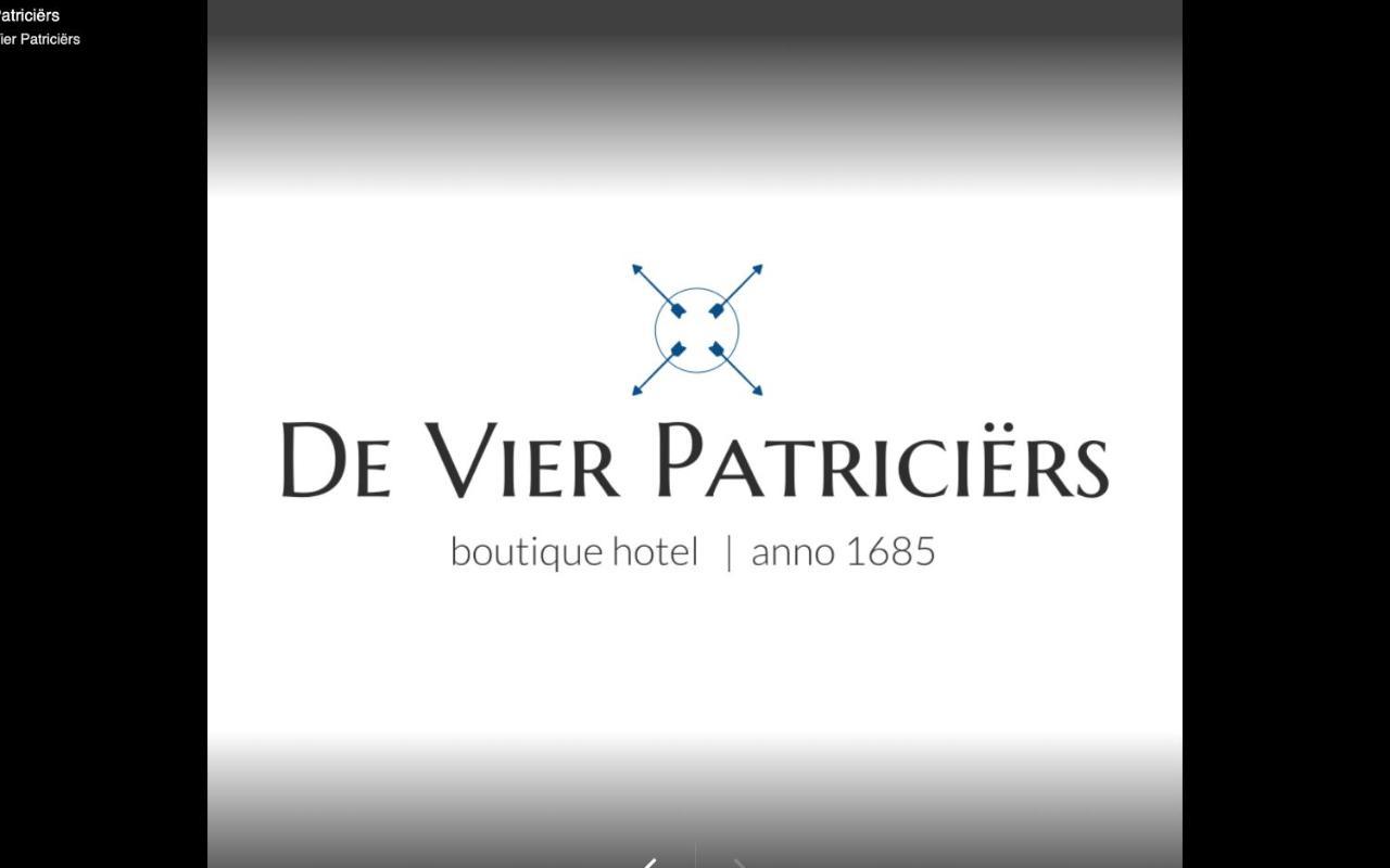 Boutique Hotel De Vier Patriciers 미델뷔르흐 외부 사진